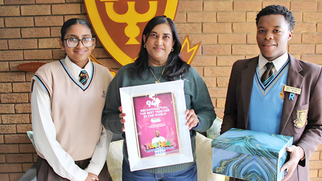 Mrs. C Govender gets nominated for Day 2 of Teacher Appreciation week with 947!